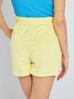 Short De Rizo - AMARILLO -Zalaris Tienda short de rizo amarillo anb56 2 frb3