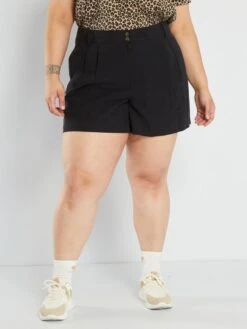 Short De Sarga - Negro
