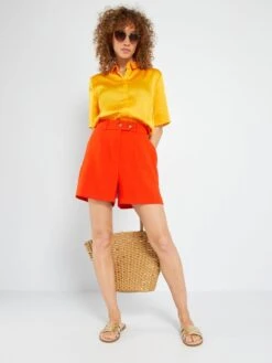 Short De Talle Alto - NARANJA