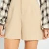 Short De Talle Alto Tipo Smart - BEIGE -Zalaris Tienda short de talle alto tipo smart beige yz973 3 frb1