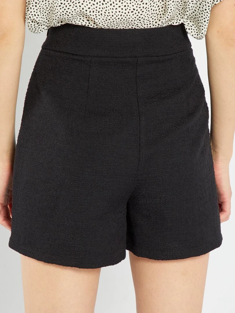 Short De Tweed - Negro 5 Short De Tweed - Negro - Imagen 3