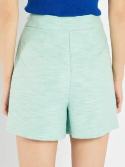 Short De Tweed - VERDE -Zalaris Tienda short de tweed verde atr60 4 frb3