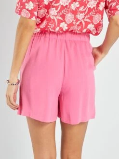 Short 'JDY' Con Cintura Elástica - ROSA -Zalaris Tienda short jdy con cintura elastica rosa ail74 3 frb3