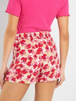 Short 'JDY' Vaporoso Y Ligero - ROSA -Zalaris Tienda short jdy vaporoso y ligero rosa zb024 8 frb3