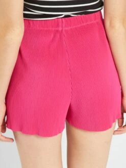 Short Plisado De Talle Alto - ROSADO MORADO -Zalaris Tienda short plisado de talle alto rosado morado avf83 1 frb3