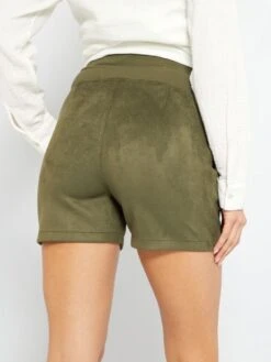 Short Premamá De Antelina - KAKI -Zalaris Tienda short premama de antelina kaki zk785 1 frb5