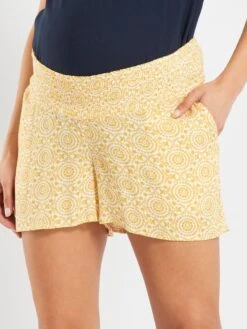 Short Vaporoso Premamá - AMARILLO -Zalaris Tienda short vaporoso premama amarillo zo556 5 frb3