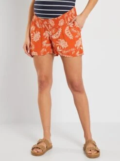 Short Vaporoso Premamá - NARANJA