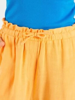 Short Vaporoso Y Ligero De Talle Alto - Naranja Albaricoque -Zalaris Tienda short vaporoso y ligero de talle alto naranja albaricoque zs702 2 frb5