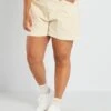 Short Vaquero - 2 Bolsillos - BEIGE -Zalaris Tienda short vaquero 2 bolsillos beige adx31 1 frb1