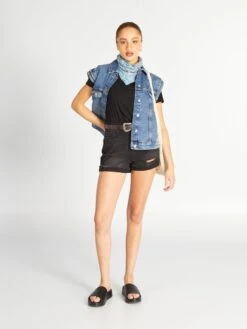 Short Vaquero - NEGRO -Zalaris Tienda short vaquero negro adc83 3 frb2