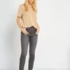 Slim Vaquero De Talle Alto - GRIS -Zalaris Tienda slim vaquero de talle alto gris zk735 2 frb1