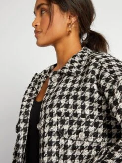 Sobrecamisa De Pata De Gallo - NEGRO -Zalaris Tienda sobrecamisa de pata de gallo negro ayq56 1 frb4