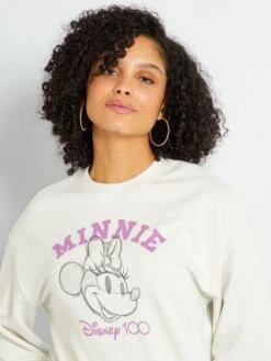 Sudadera Con Cuello Redondo '100 Años De Disney' - BLANCO -Zalaris Tienda sudadera con cuello redondo 100 anos de disney blanco zq256 2 frb5