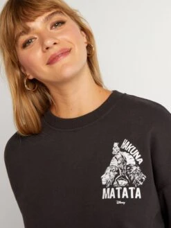 Sudadera Con Cuello Redondo 'Disney' - HAKUNA -Zalaris Tienda sudadera con cuello redondo disney hakuna amp93 6 frb3