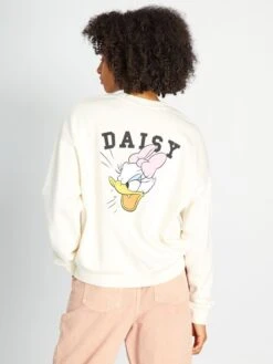 Sudadera Con Cuello Redondo 'Disney' - MARGARITA DE HUEVO -Zalaris Tienda sudadera con cuello redondo disney margarita de huevo amp93 5 frb3