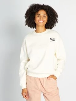 Sudadera Con Cuello Redondo 'Disney' - MARGARITA DE HUEVO -Zalaris Tienda sudadera con cuello redondo disney margarita de huevo amp93 5 frb4