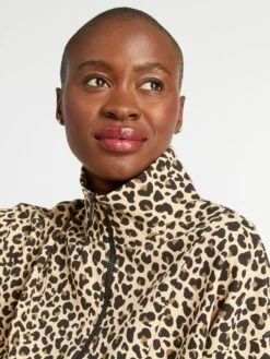 Sudadera Corta De Leopardo - BEIGE -Zalaris Tienda sudadera corta de leopardo beige ajn86 1 frb4