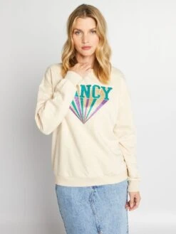 Sudadera De Chándal Con Estampado - BEIGEDE LUJO -Zalaris Tienda sudadera de chandal con estampado beigede lujo alb52 3 frb3