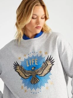 Sudadera De Chándal Con Estampado Delantero - GRISLIFEAG -Zalaris Tienda sudadera de chandal con estampado delantero grislifeag aum12 1 frb3