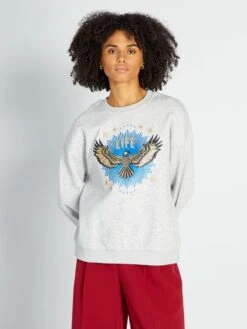 Sudadera De Chándal Con Estampado - GRISLIFEAG -Zalaris Tienda sudadera de chandal con estampado grislifeag alb52 4 frb3