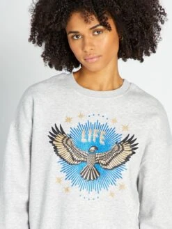 Sudadera De Chándal Con Estampado - GRISLIFEAG -Zalaris Tienda sudadera de chandal con estampado grislifeag alb52 4 frb5