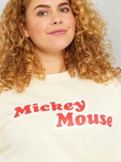 Sudadera De Felpa 'Mickey' - BEIGE -Zalaris Tienda sudadera de felpa mickey beige zm239 2 frb4