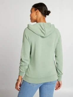 Sudadera De Lactancia Con Capucha - VERDE -Zalaris Tienda sudadera de lactancia con capucha verde akq75 4 frb6