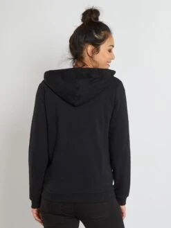 Sudadera De Lactancia Con Cremallera Y Capucha - Negro -Zalaris Tienda sudadera de lactancia con cremallera y capucha negro za406 3 frb5