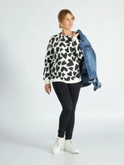 Sudadera De Lactancia Con Cuello Redondo - NEVADA -Zalaris Tienda sudadera de lactancia con cuello redondo nevada akq72 4 frb3