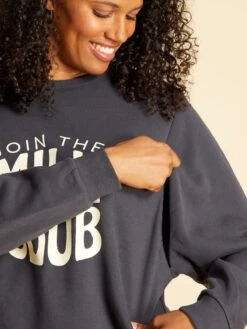 Sudadera De Lactancia De Chándal - GRIS -Zalaris Tienda sudadera de lactancia de chandal gris akq74 1 frb3