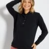 Sudadera De Lactancia De Felpa - Negro
