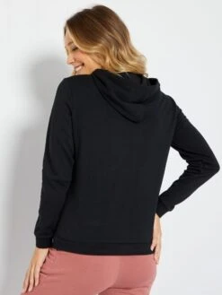 Sudadera De Lactancia De Felpa - Negro -Zalaris Tienda sudadera de lactancia de felpa negro zm221 2 frb4