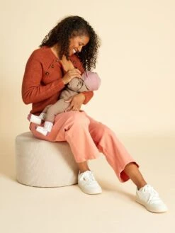 Sudadera De Lactancia - Marrón -Zalaris Tienda sudadera de lactancia marron ajm75 2 frb3