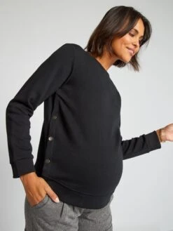 Sudadera De Lactancia - Negro -Zalaris Tienda sudadera de lactancia negro akq62 1 frb5