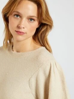 Sudadera 'Jacqueline De Yong' De Punto - BEIGE -Zalaris Tienda sudadera jacqueline de yong de punto beige zm098 1 frb6