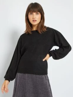 Sudadera 'Jacqueline De Yong' De Punto - Negro -Zalaris Tienda sudadera jacqueline de yong de punto negro zm098 2 frb5