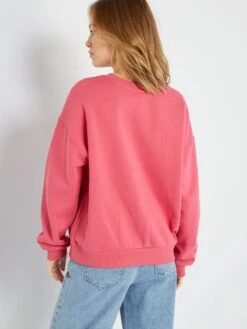 Sudadera Jaspeada Estampada 'Mickey' - ROSA 10 Sudadera Jaspeada Estampada 'Mickey' - ROSA -Zalaris Tienda sudadera jaspeada estampada mickey rosa zn732 3 frb4