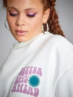 Sudadera Oversize De Felpa - Blanco -Zalaris Tienda sudadera oversize de felpa blanco aea05 1 frb4