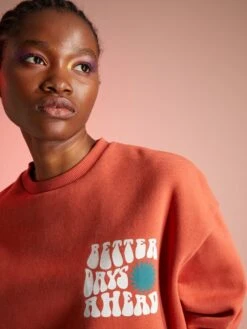 Sudadera Oversize De Felpa - ROJO -Zalaris Tienda sudadera oversize de felpa rojo aea05 2 frb4