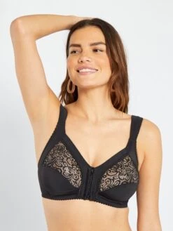 Sujetador Con Cierre Delantero 'Sans Complexe' - Negro