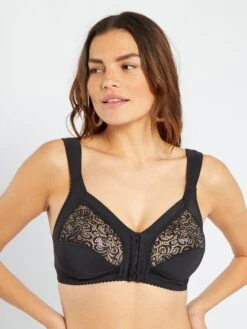 Sujetador Con Cierre Delantero 'Sans Complexe' - Negro -Zalaris Tienda sujetador con cierre delantero sans complexe negro xu526 1 frb3