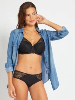 Sujetador Con Relleno Copas D Y E - Negro -Zalaris Tienda sujetador con relleno copas d y e negro yc207 9 frb2