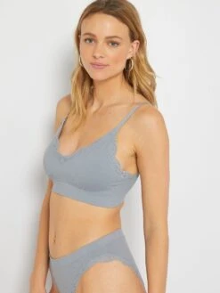 Sujetador Con Relleno Extraíble - AZUL -Zalaris Tienda sujetador con relleno extraible azul zd128 1 frb4