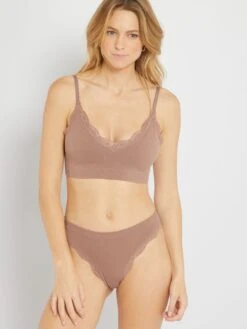 Sujetador Con Relleno Extraíble - Castaño Claro -Zalaris Tienda sujetador con relleno extraible castano claro zd128 4 frb4