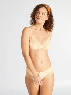 Sujetador Corbeille Con Ribete De Encaje - NARANJA -Zalaris Tienda sujetador corbeille con ribete de encaje naranja aeq68 1 frb5