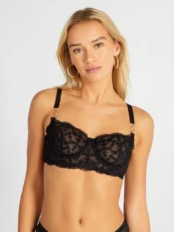 Sujetador Corbeille De Encaje - Negro