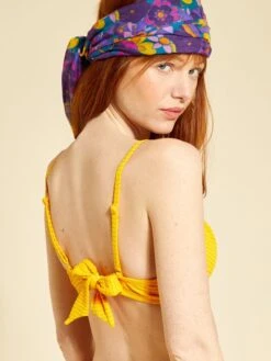 Sujetador De Bikini De Microfibra Con Textura - AMARILLO -Zalaris Tienda sujetador de bikini de microfibra con textura amarillo zp108 1 frb3