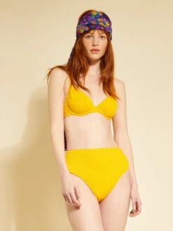 Sujetador De Bikini De Microfibra Con Textura - AMARILLO -Zalaris Tienda sujetador de bikini de microfibra con textura amarillo zp108 1 frb4