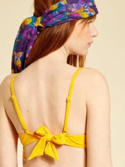 Sujetador De Bikini De Microfibra Con Textura - AMARILLO -Zalaris Tienda sujetador de bikini de microfibra con textura amarillo zp108 1 frb6